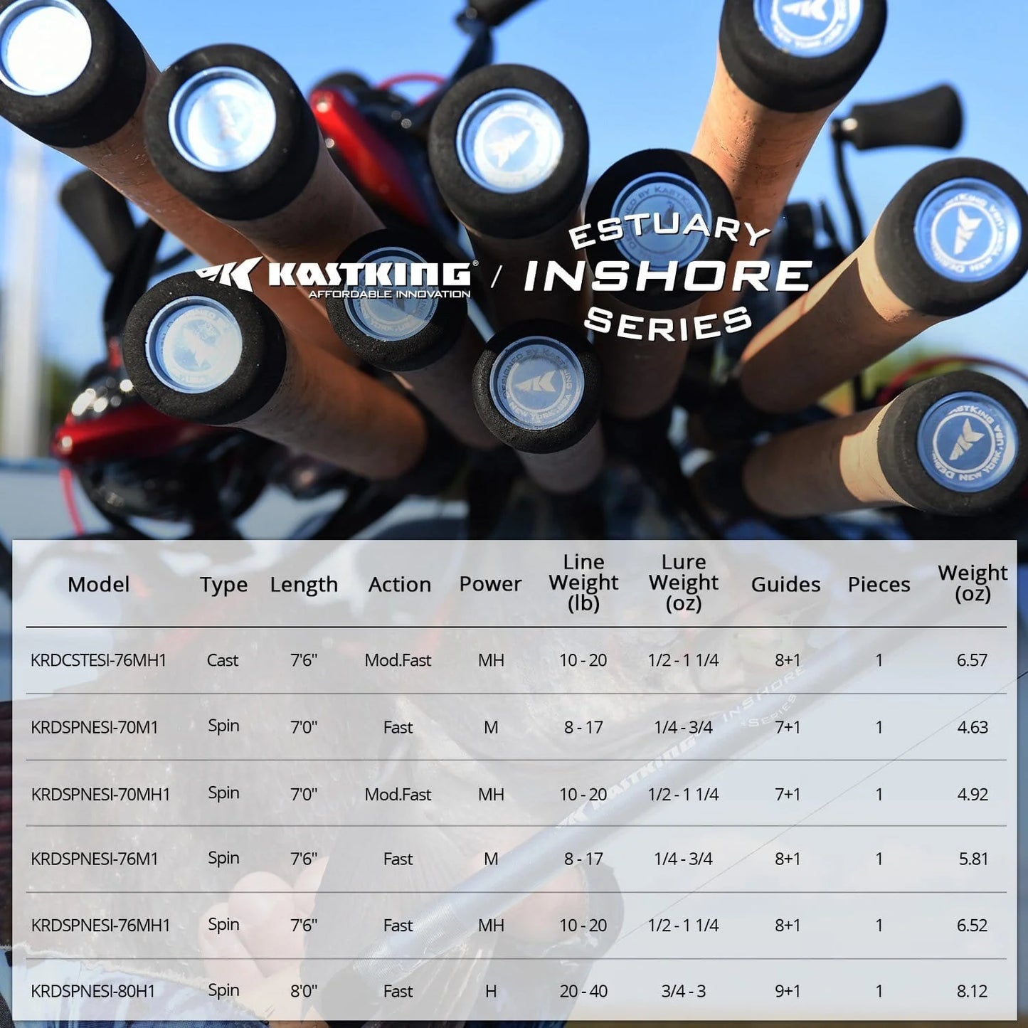 KastKing Estuary Inshore Saltwater Fishing Rods