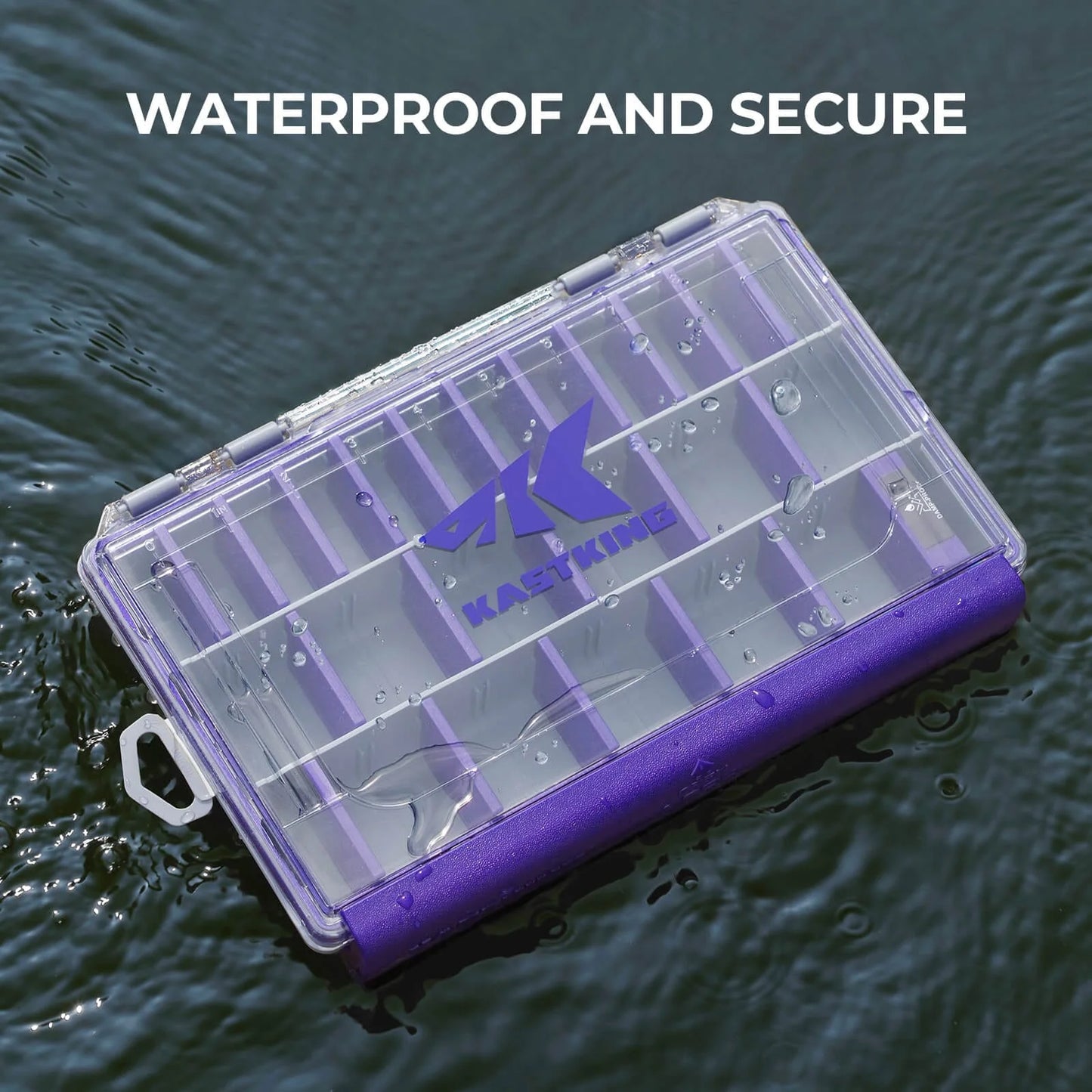 KastKing HyperSeal Waterproof Tackle Box - Purple
