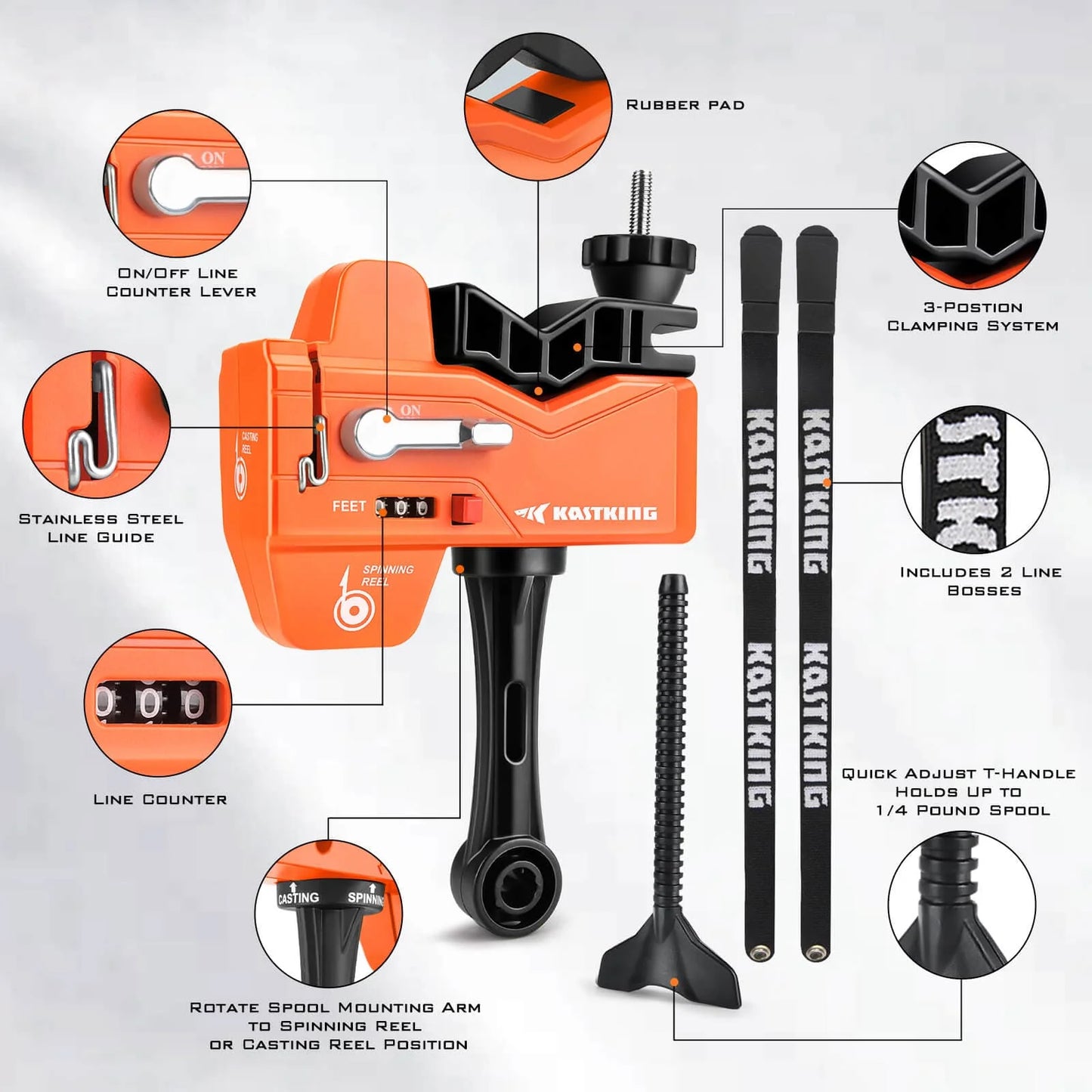 KastKing Kalibrate Line Spooler and 5" Braid Scissors