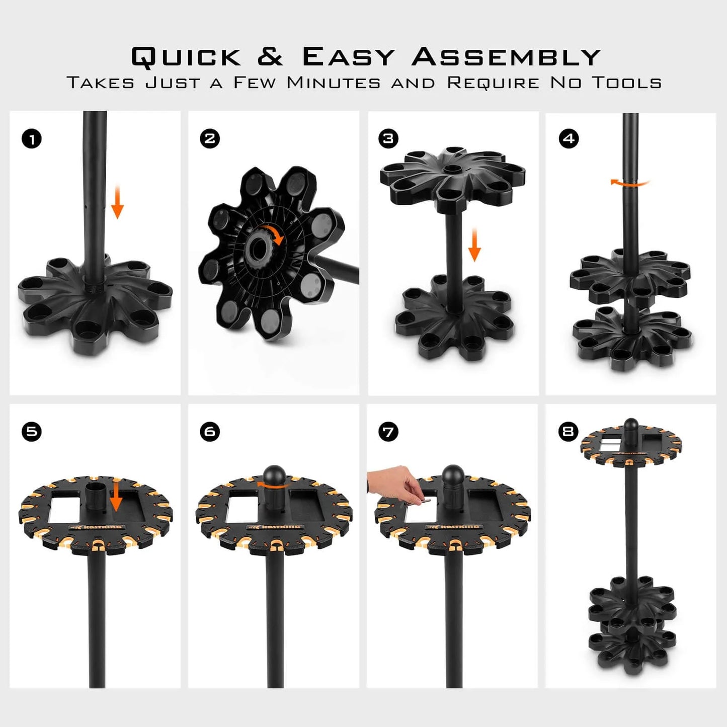 KastKing V16 Revolution Floor Rod Rack - Upgrade Version
