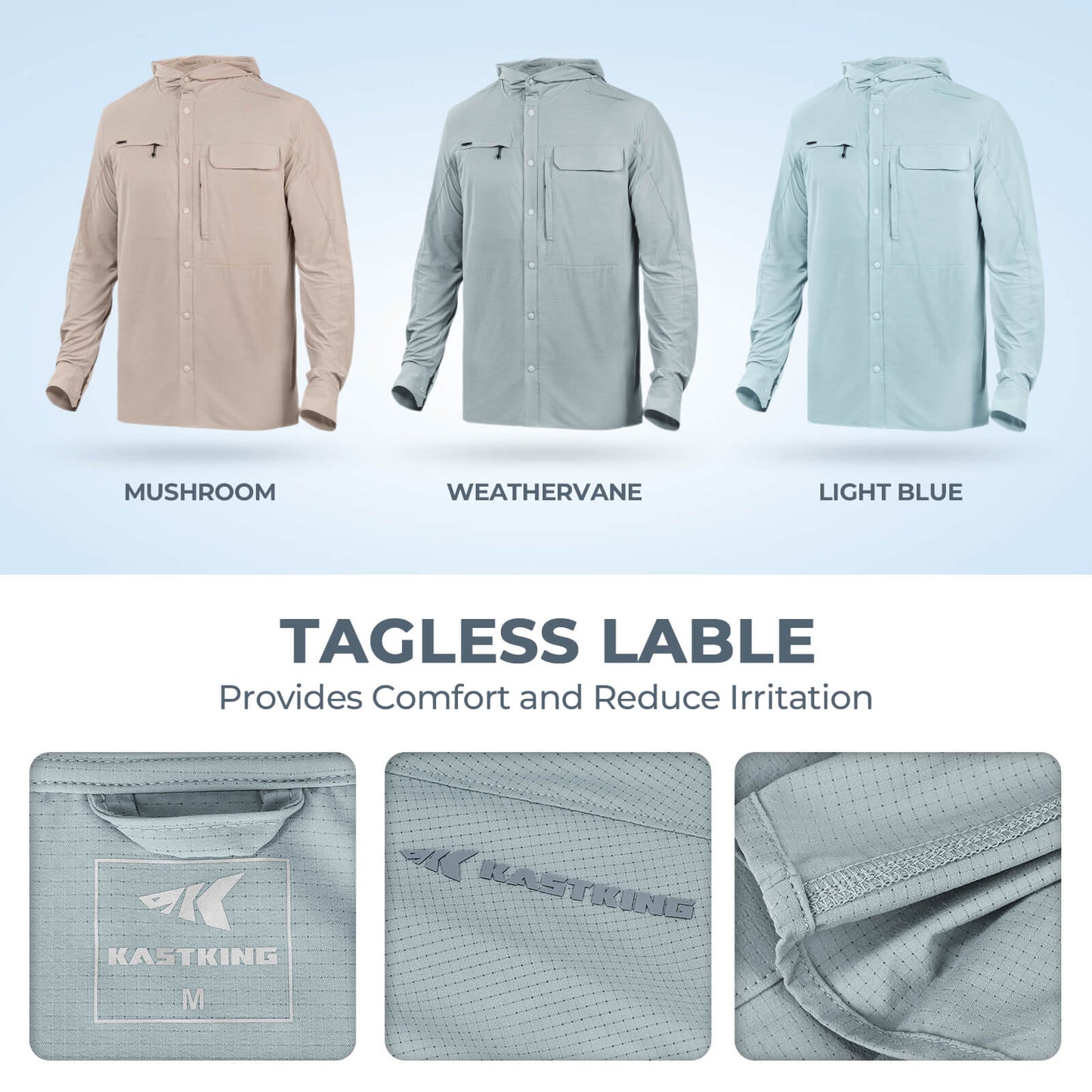 KastKing Baxter Pass UPF 50+ Long Sleeve Shirt with Hood