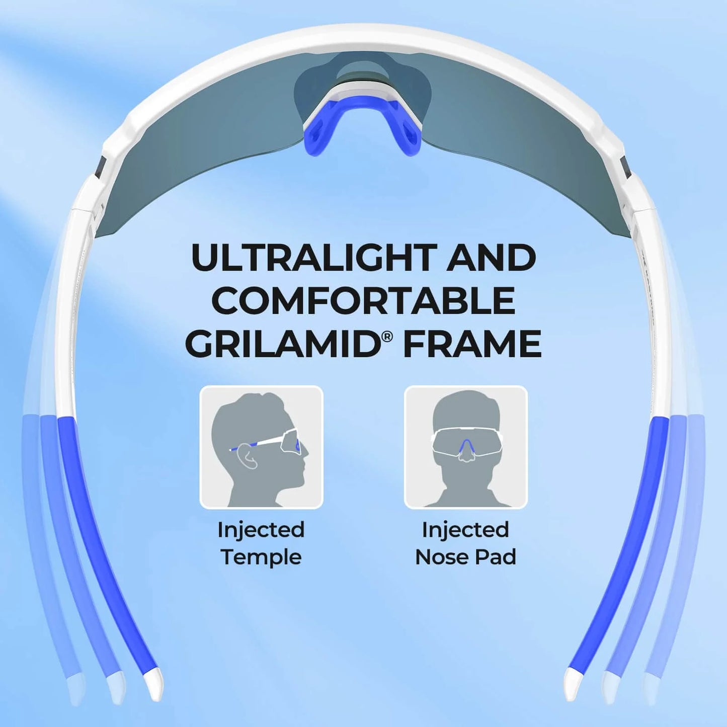 KastKing Skinner Polarized Large UV Protection Sport Sunglasses