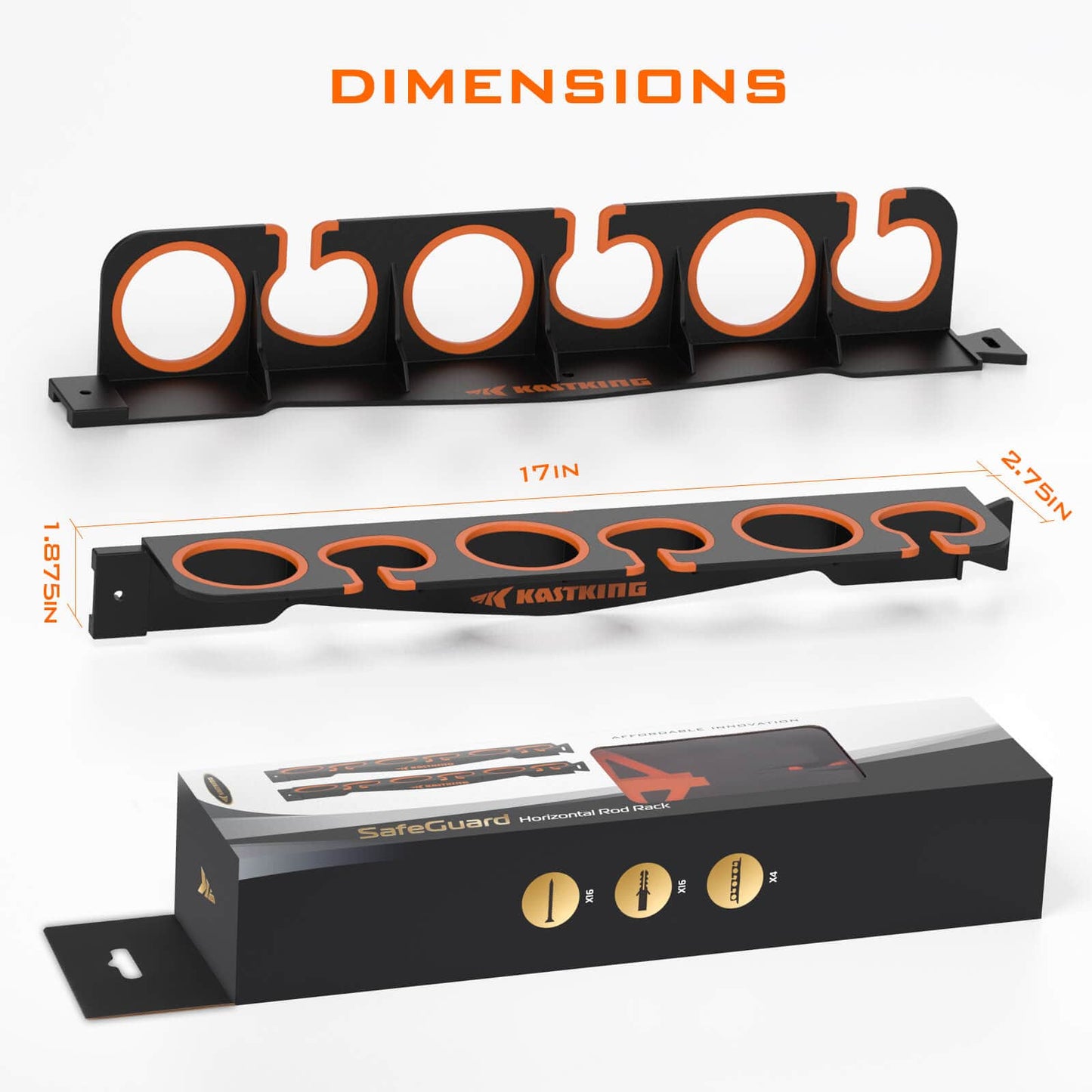 KastKing Crixus Baitcasting Fishing Rod and Reel with SafeGuard Fishing Rod Holder Combo