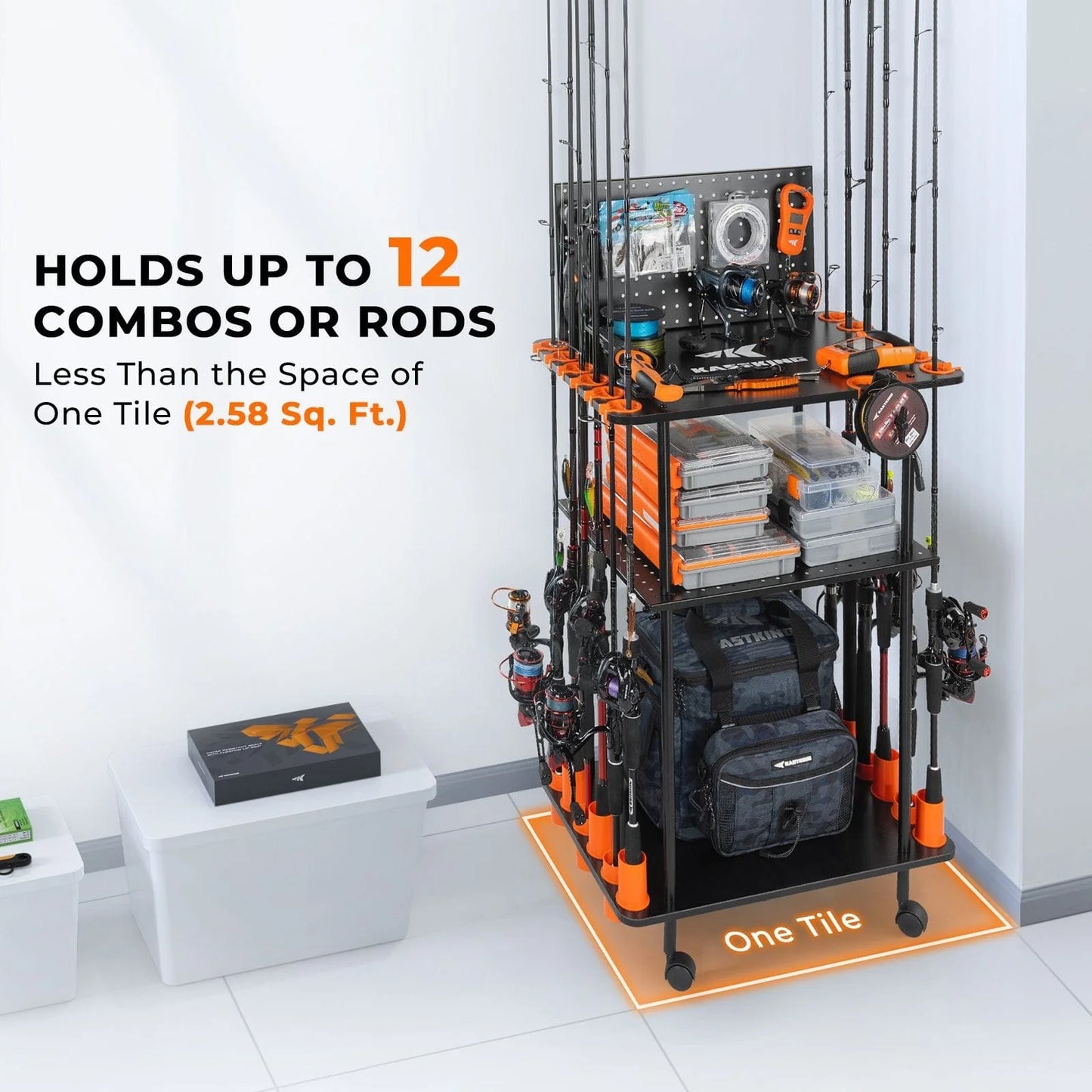 KastKing Gear Trolley Rod Rack