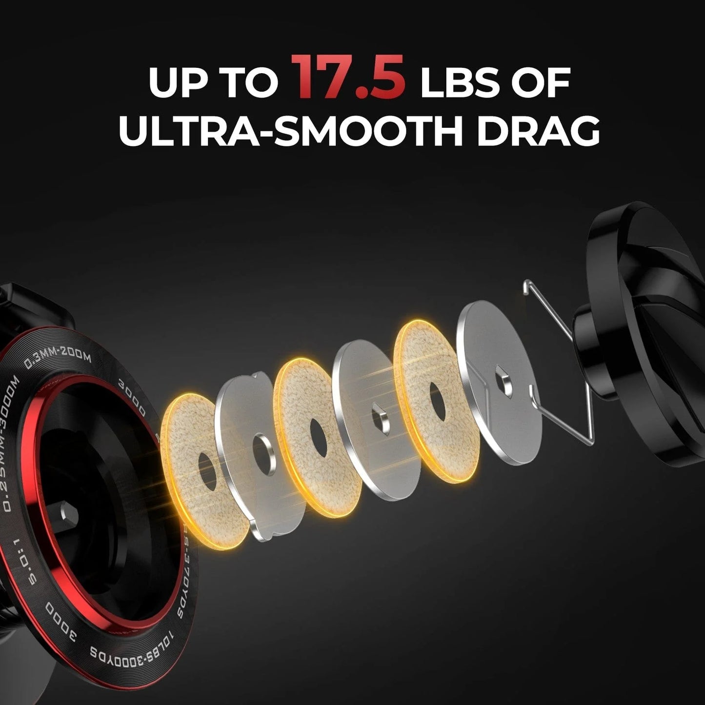 KastKing Brutus Spinning Fishing Rod and Reel Combo with Tackle Kit