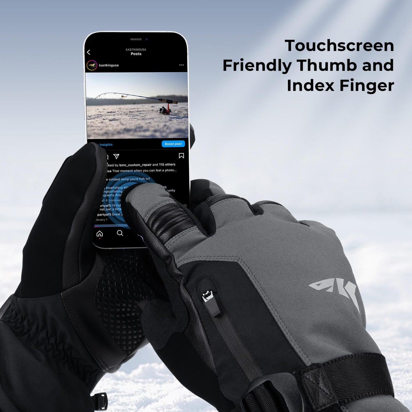 KastKing ThermoGrip Full Finger Gloves