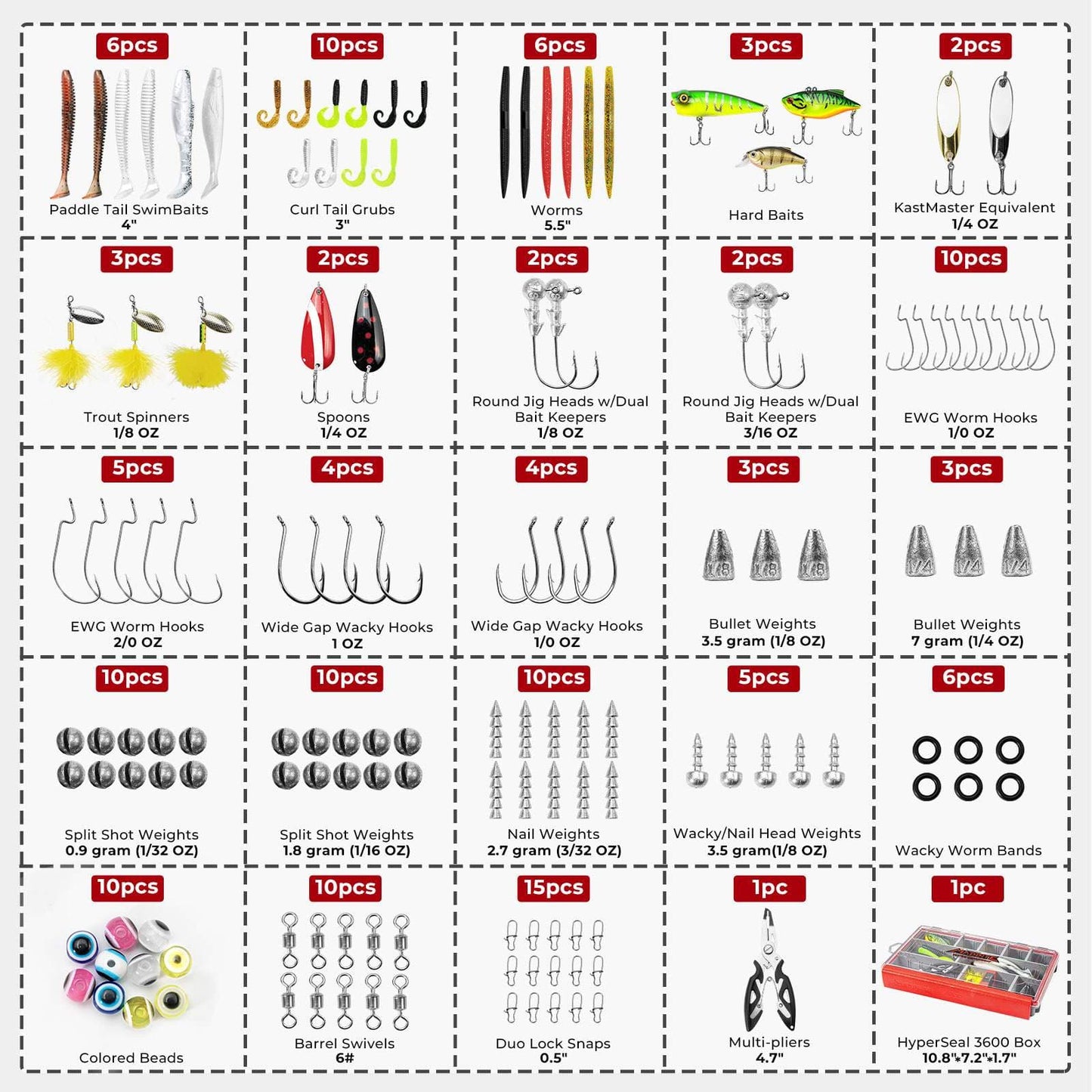 MadBite Freshwater Fishing Lure Kit