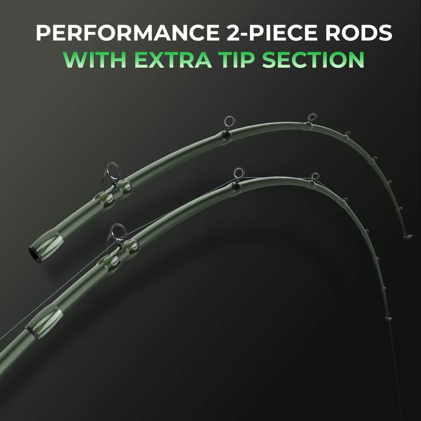 KastKing Spartacus II Twin-Tip Baitcaster Rod and Reel Combo