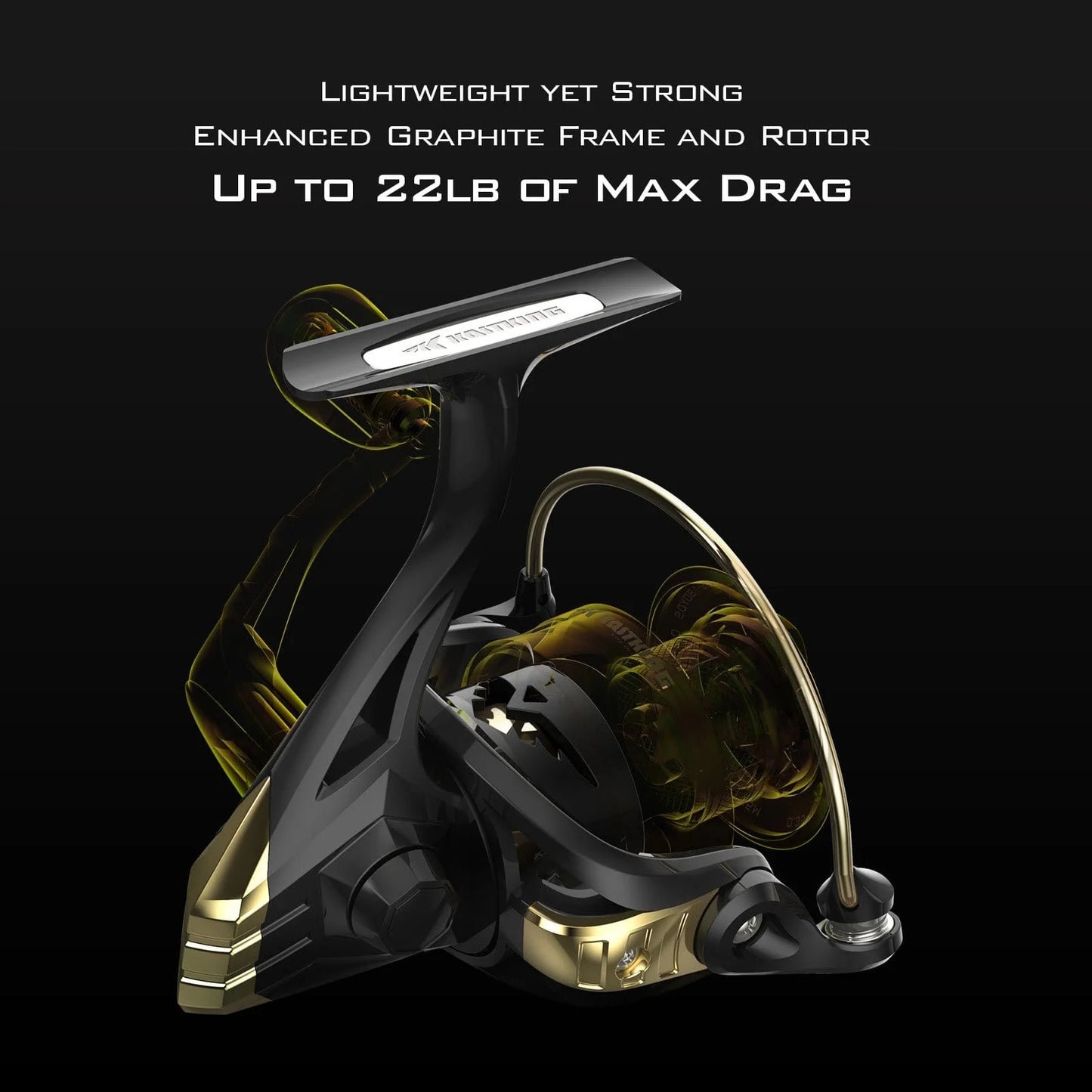 KastKing Valiant Eagle Spinning Reel Gold