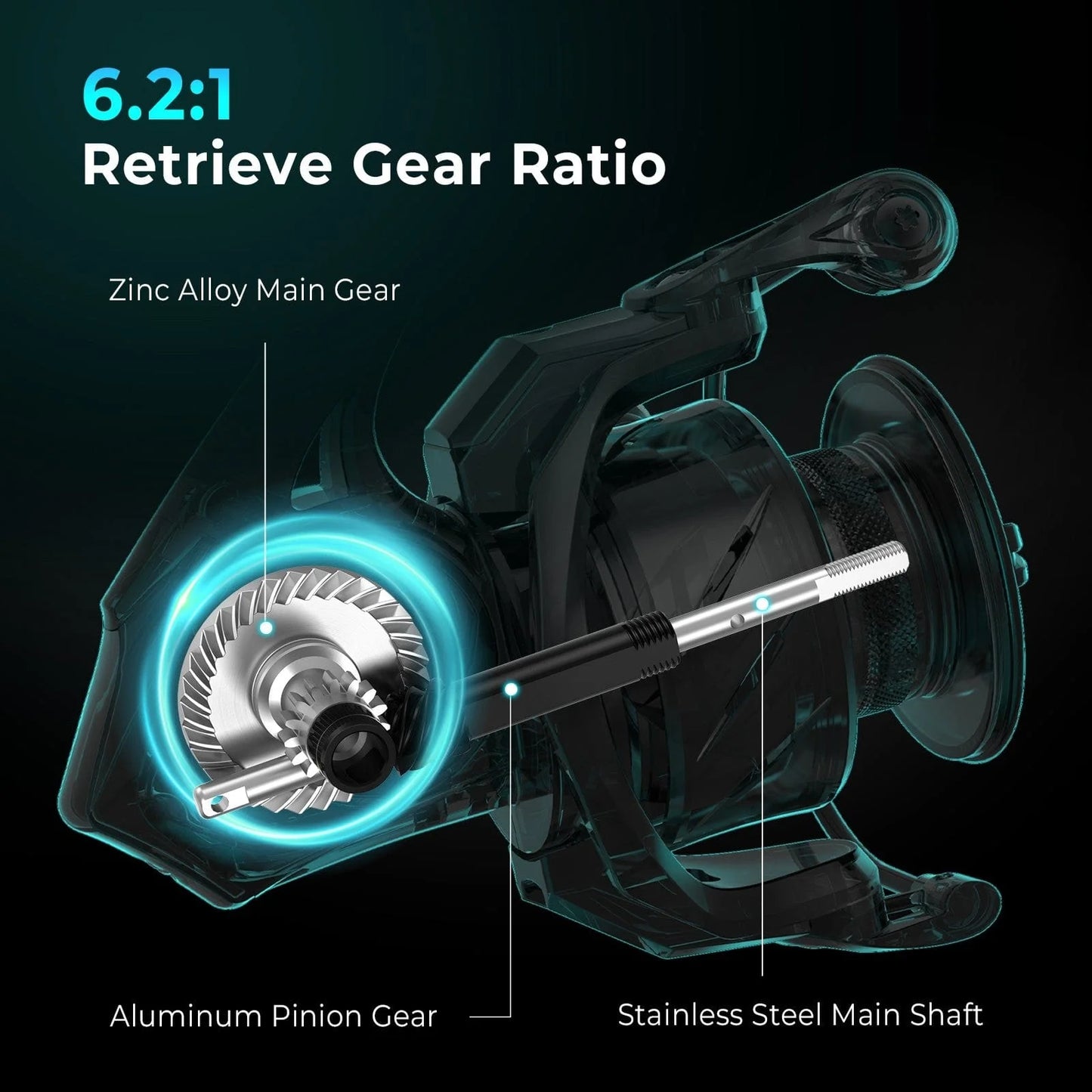 KastKing Verus Spinning Fishing Rod and Reel Combo