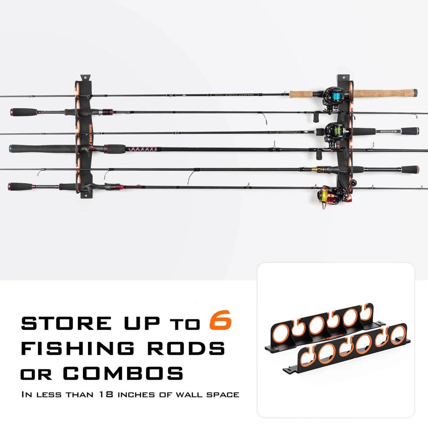 KastKing Crixus Baitcasting Fishing Rod and Reel with SafeGuard Fishing Rod Holder Combo