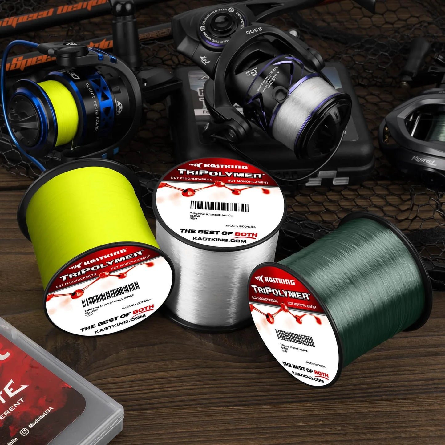 KastKing Tripolymer Advanced ¼ LB Monofilament Fishing Line