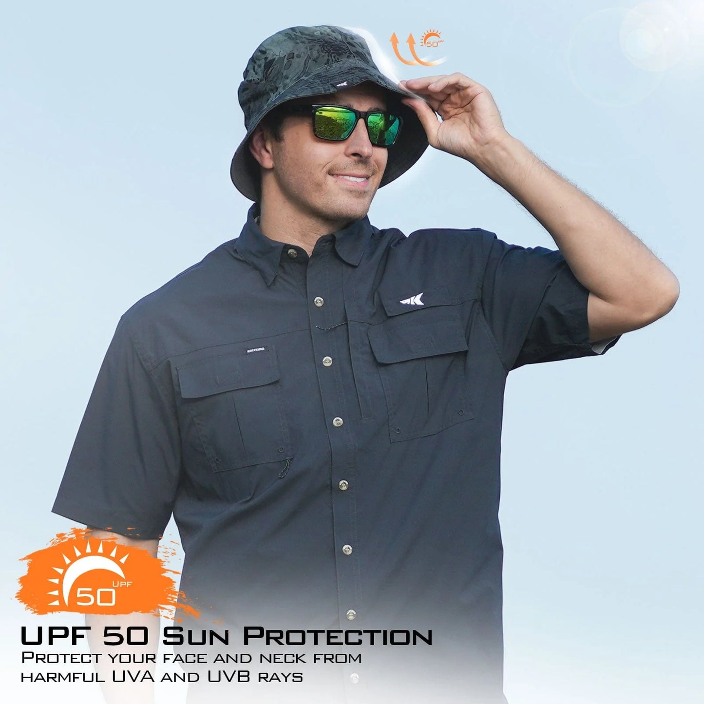 KastKing Sol Armis UPF 50 Bucket Hat for Men and Women [Clearance]
