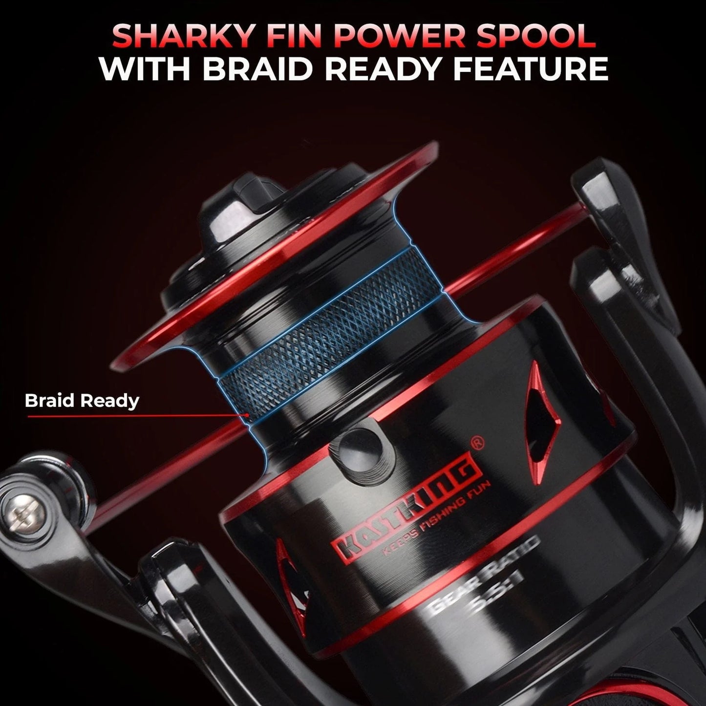 KastKing Sharky Baitfeeder III Spinning Reel