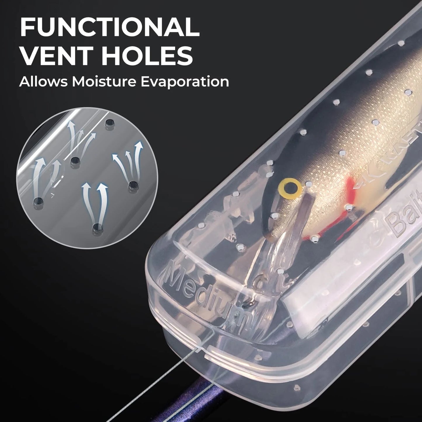 KastKing Valiant Eagle Passage Travel Fishing Rods and Bait Kapsule Fishing Lure Cover Combo