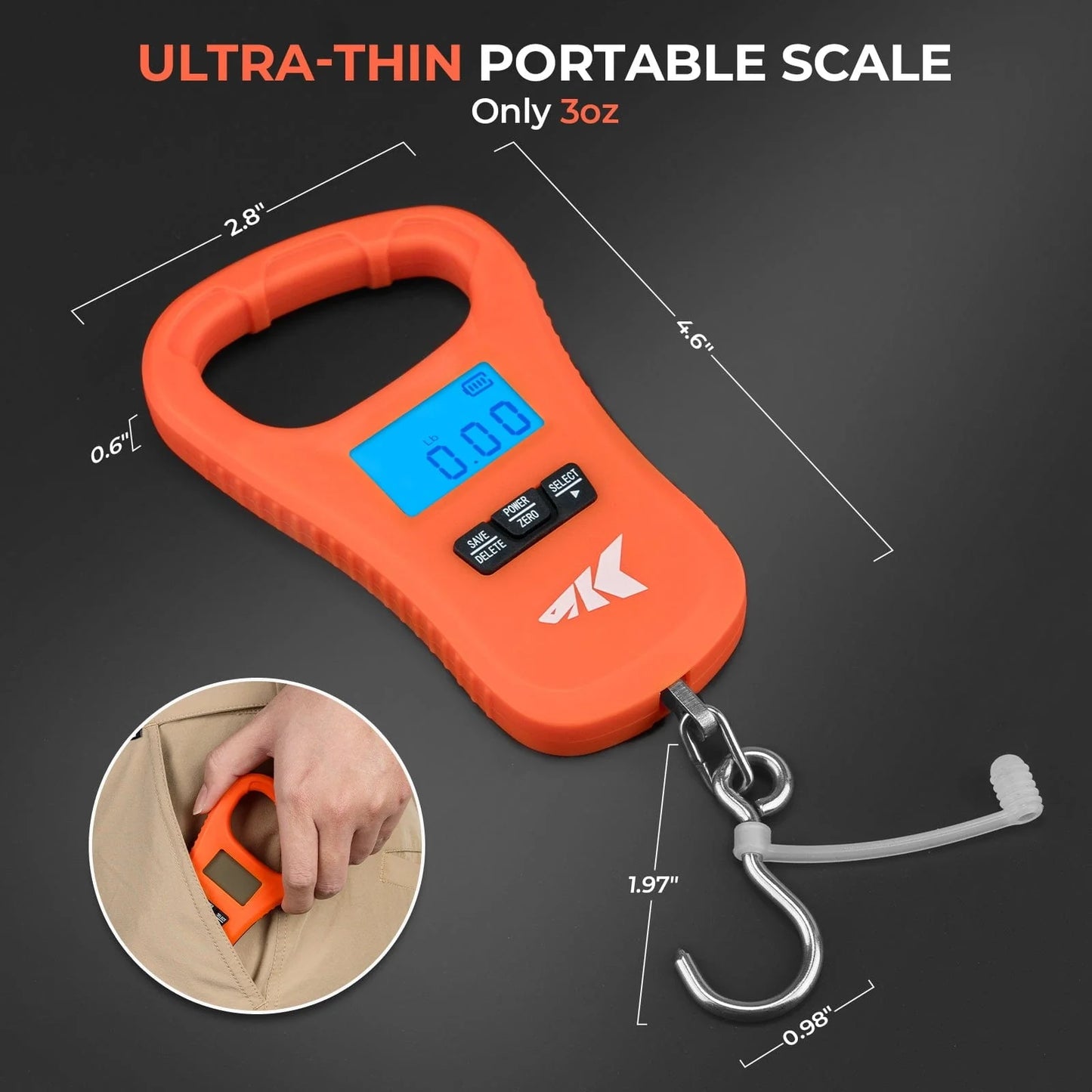 KastKing ToughTide USB Charging Fishing Scale & Lip Grip Combo