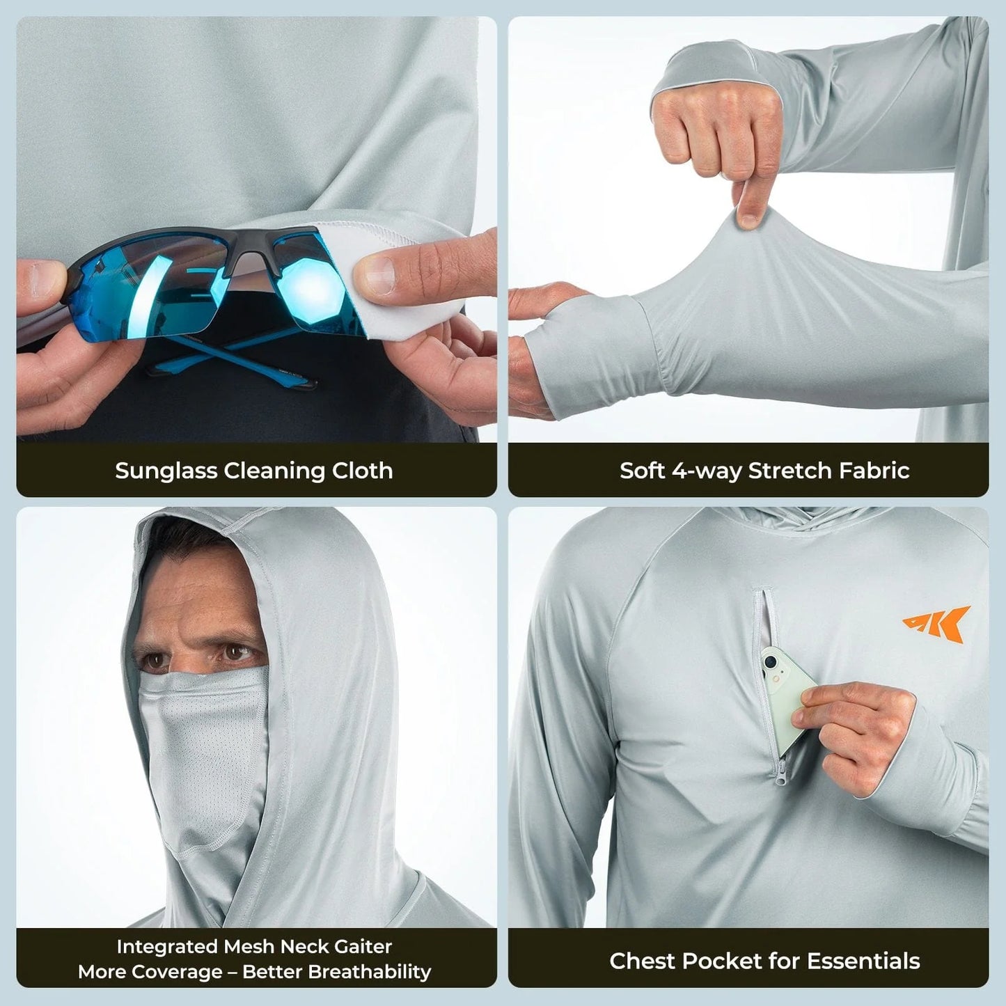 KastKing Sun Tamer Performance UPF 50 Fishing Hoodie