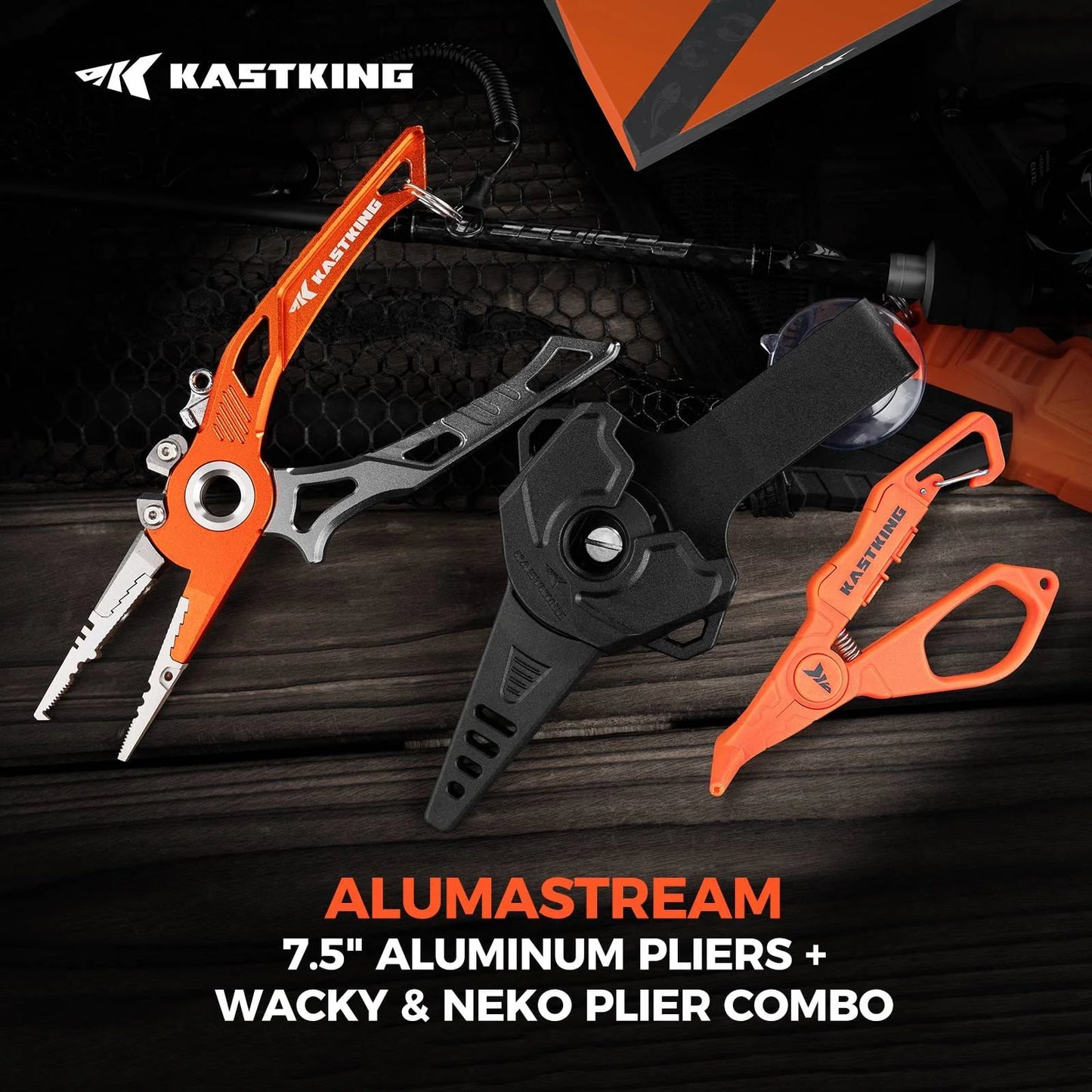 KastKing AlumaStream Aluminum Fishing Pliers or Combo