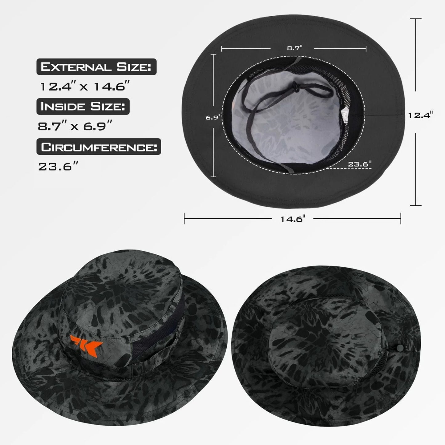 KastKing Huzzah Polarized Sport Sunglasses and Sol Armis UPF 50 Boonie Hat Combo