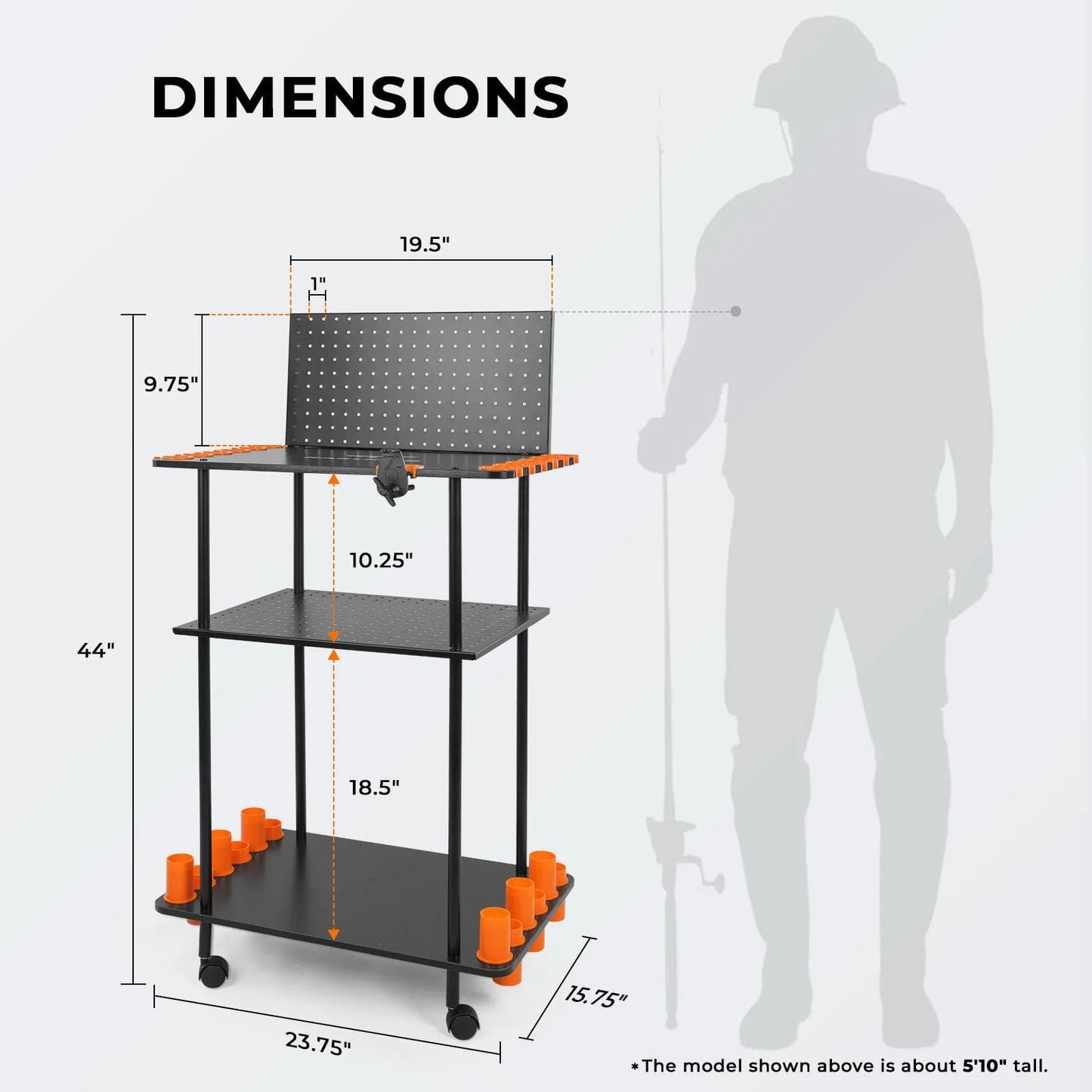 KastKing Gear Trolley Rod Rack