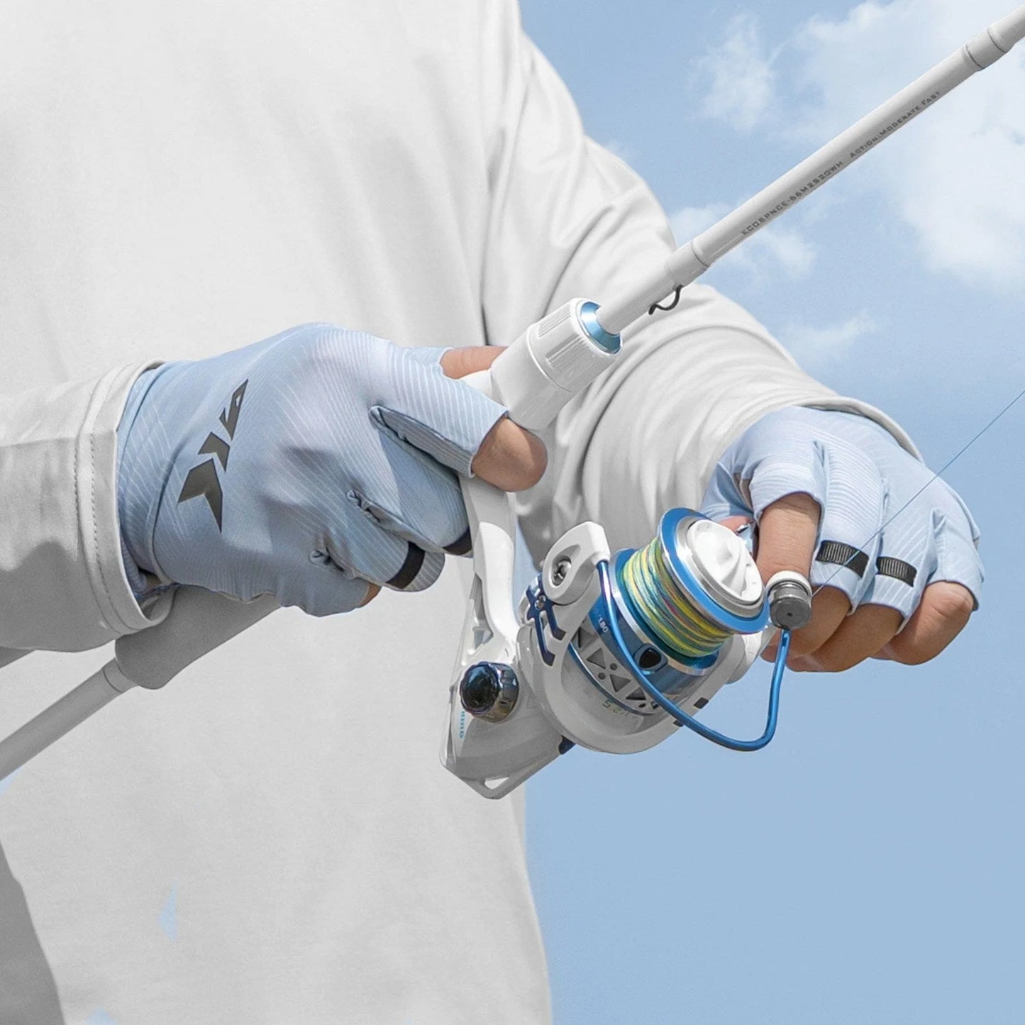 KastKing Ultimate Angler Fingerless SPF Sun Gloves