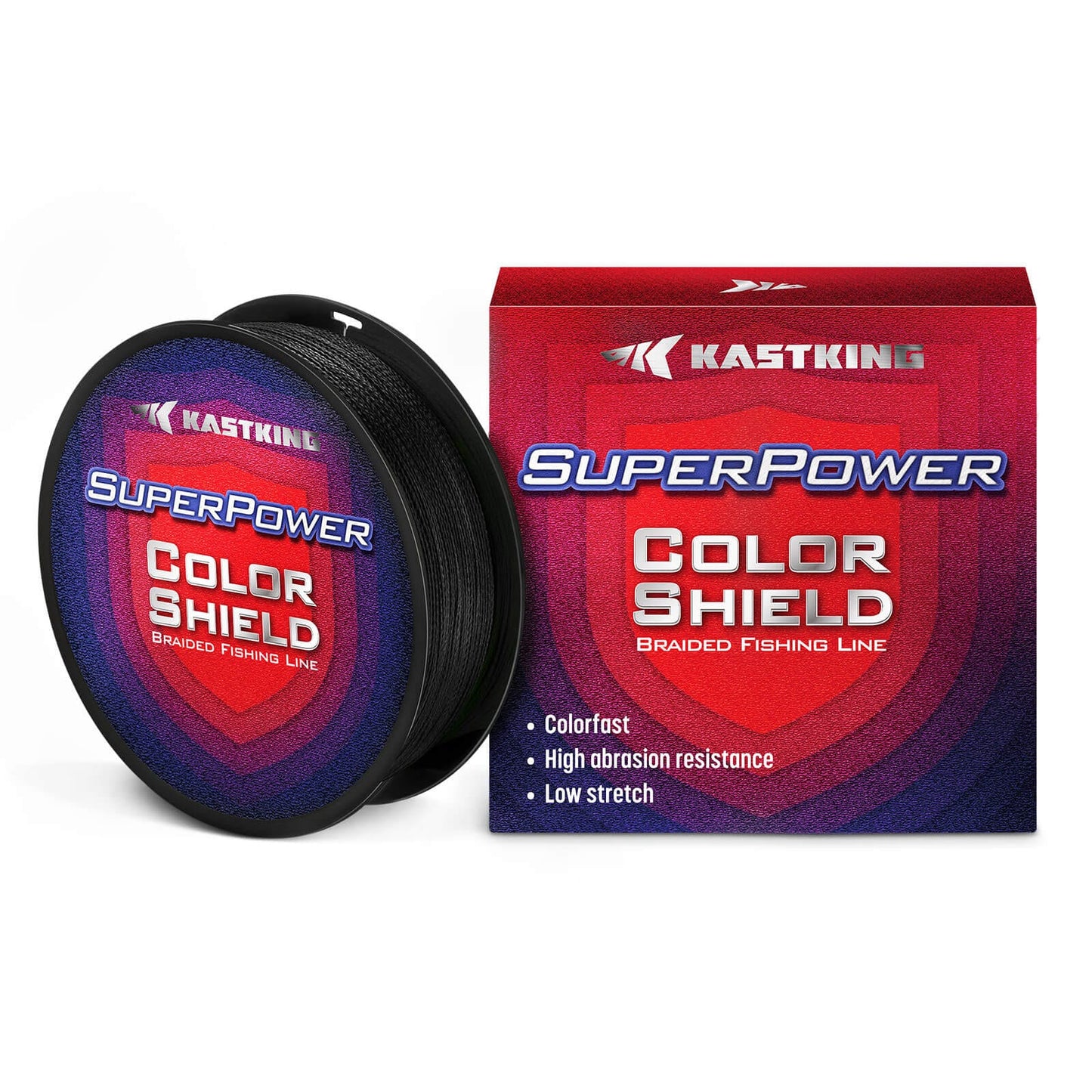 KastKing SuperPower ColorShield Braided Fishing line - 300YDS