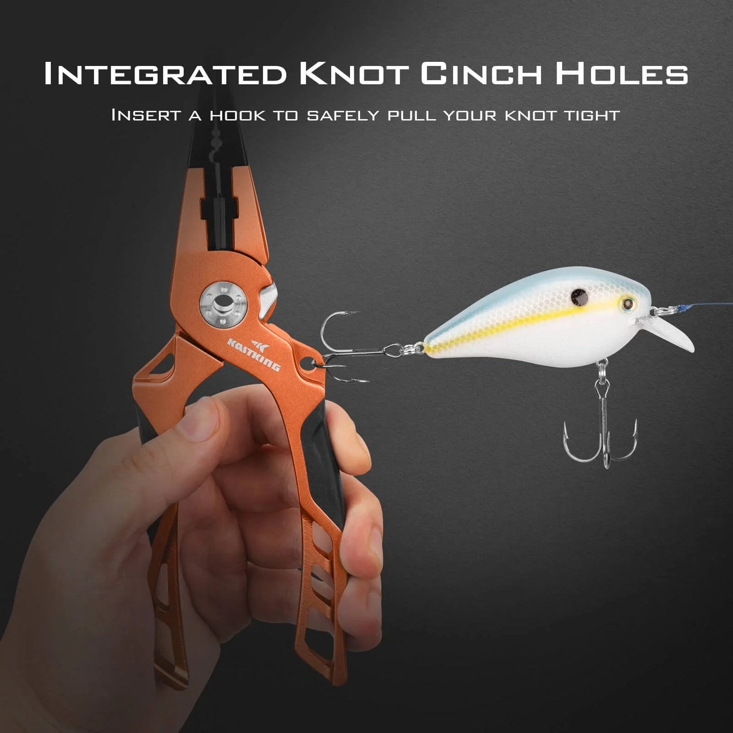 KastKing Gila 7.5-inch Fishing Pliers with Scissor Line Cutters