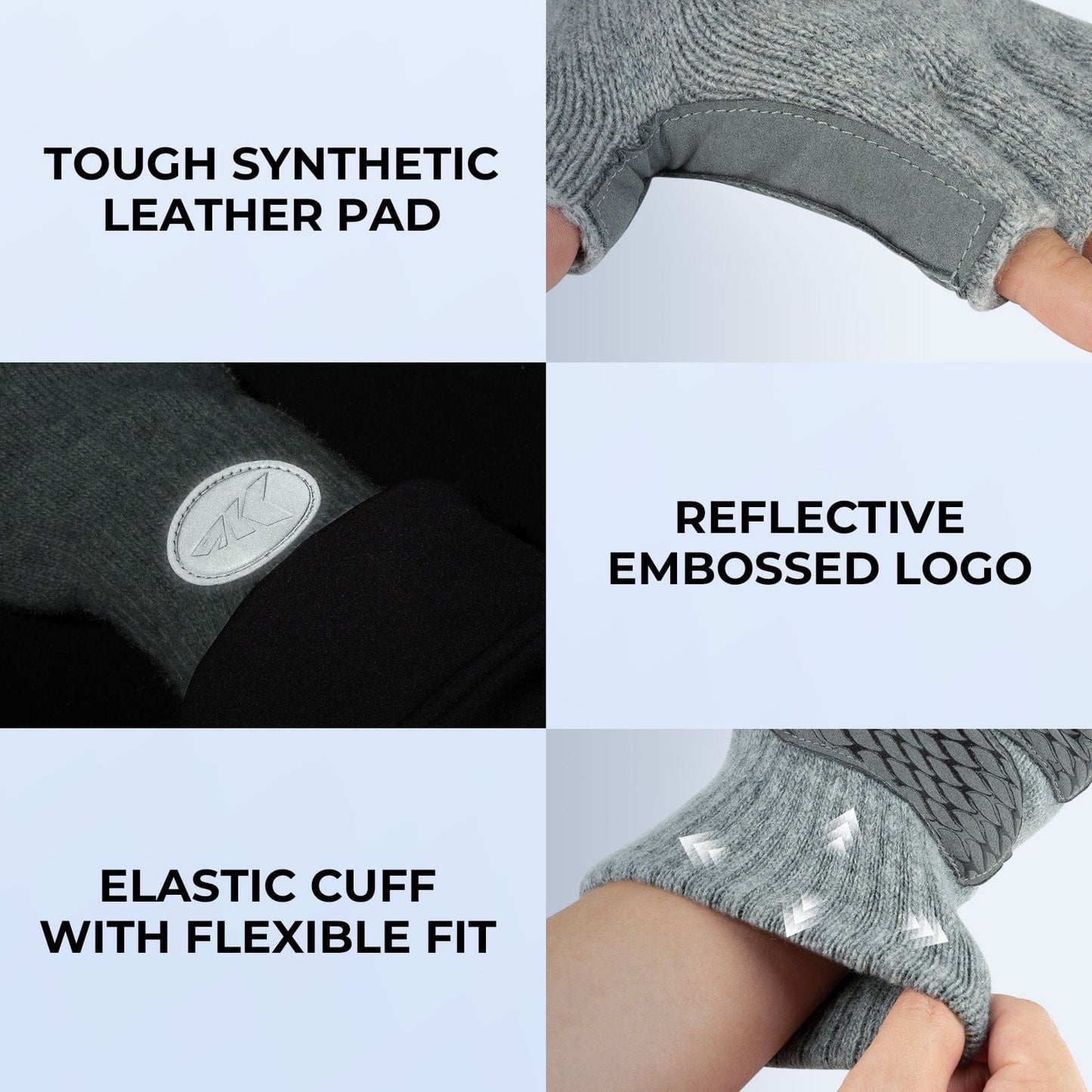 KastKing Bully Wooly Fingerless Wool Fishing Gloves