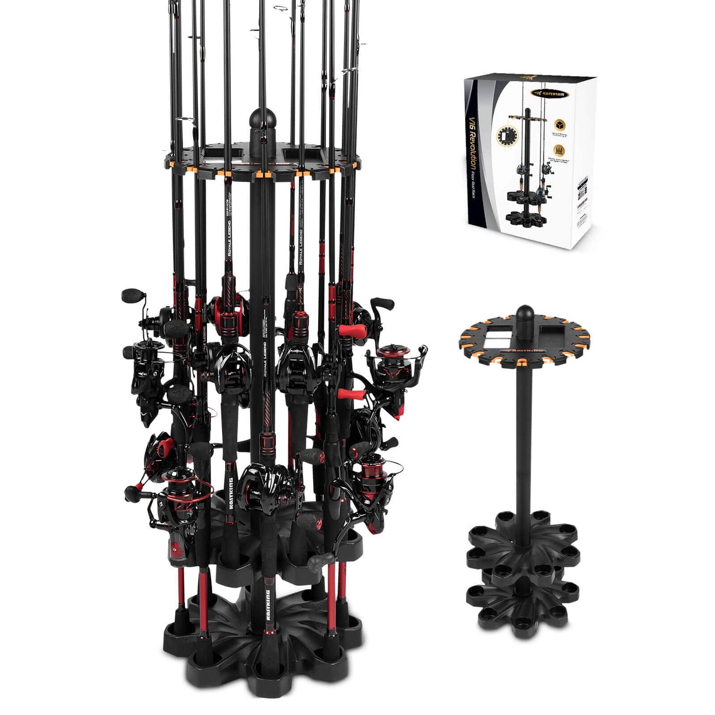 KastKing V16 Revolution Floor Rod Rack - Upgrade Version